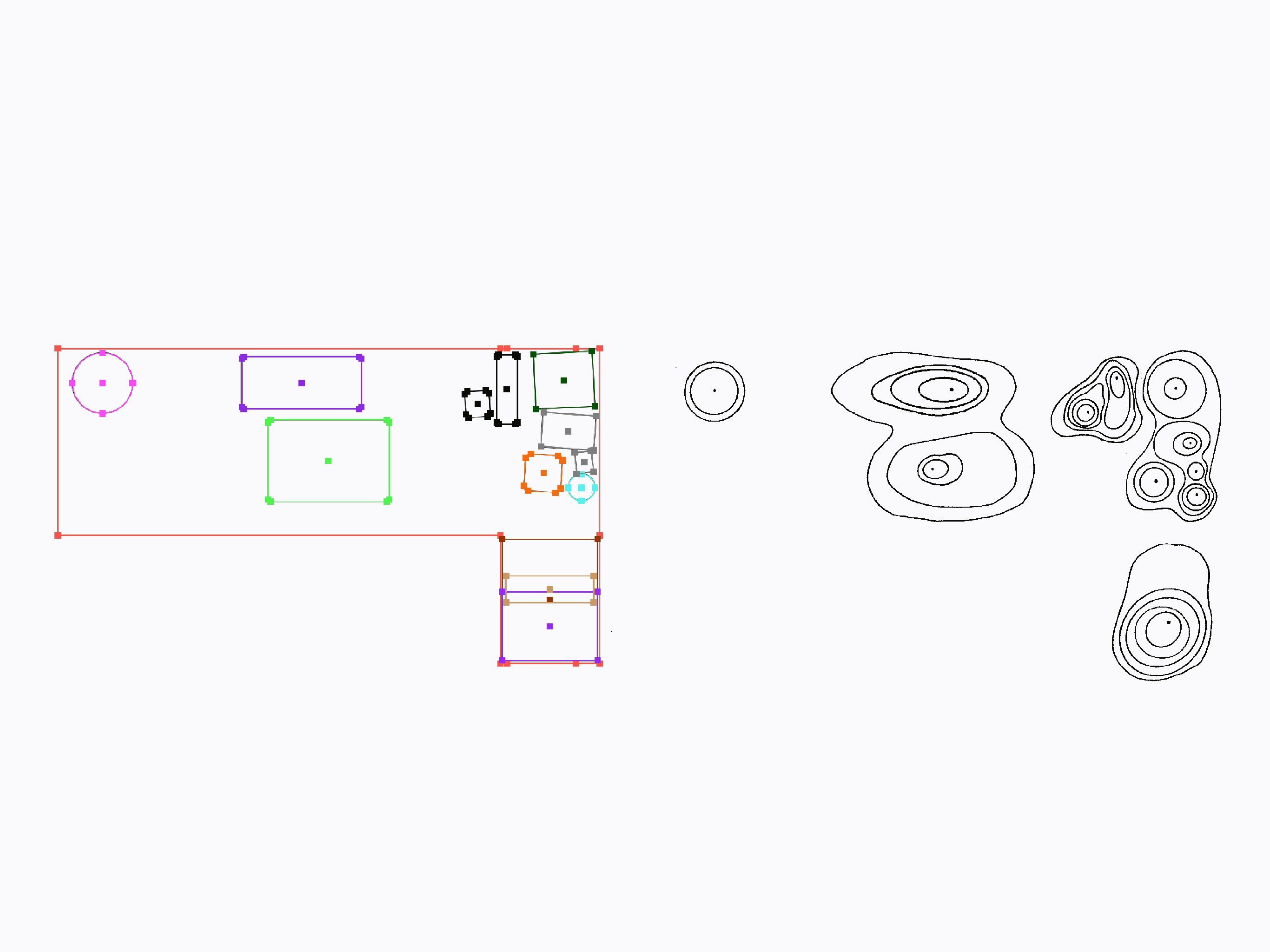 I collected the process of my desktop gradually increasing entropy and categorized the items to support the topographic map.