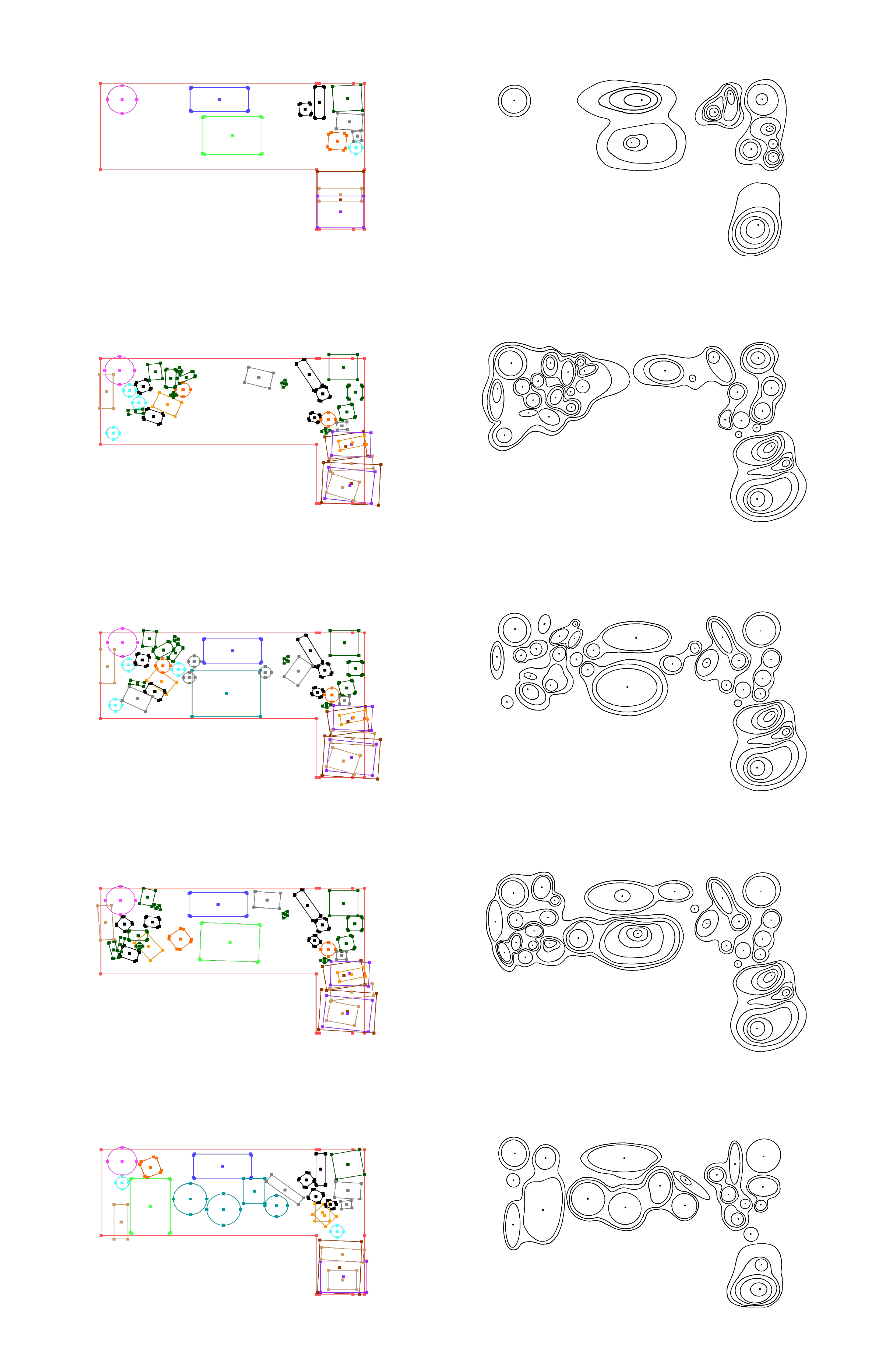 Visual experiments and topographic map conversion.