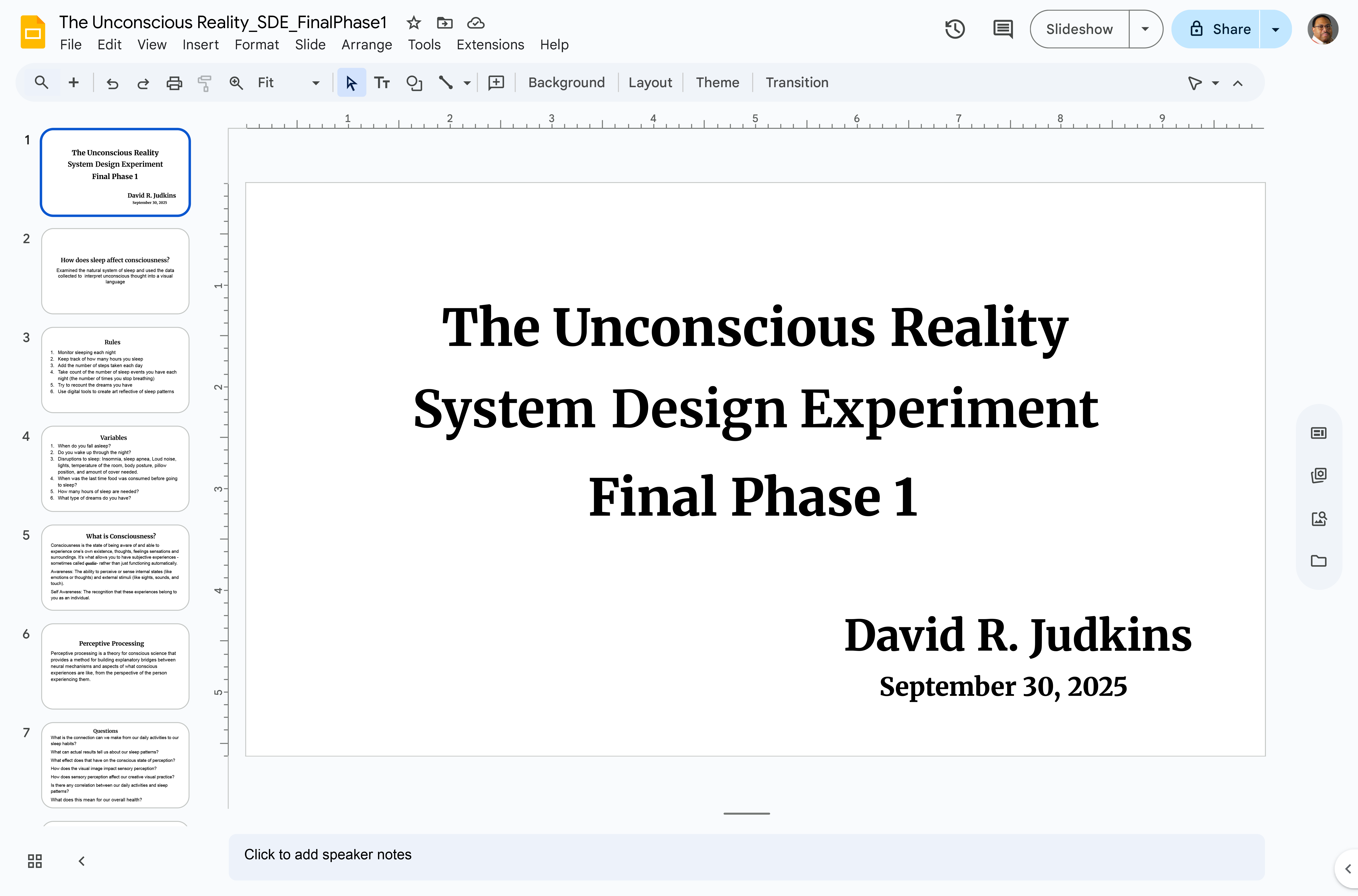 Slide Presentation