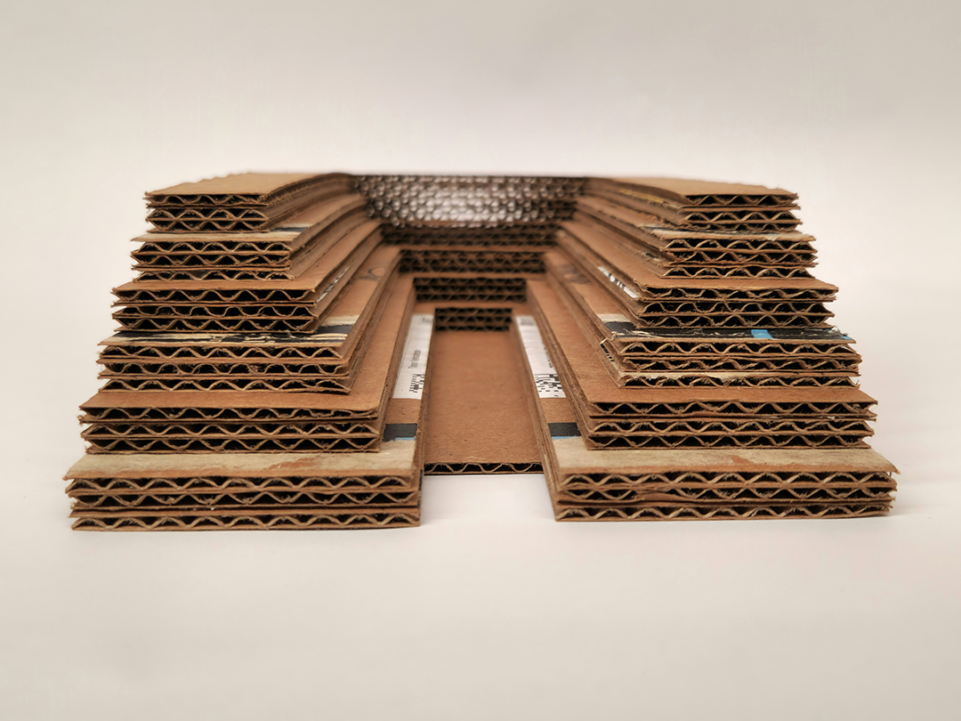 My physical object that showcase the journey from doors. It shows doors stacked on each other. Symbolizing the gateway into my routine.