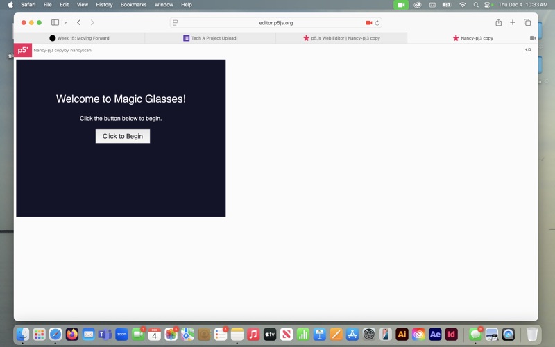 This is the opening screen of my live input. Make it more interactive!
