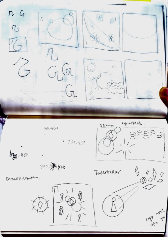 I start with sketches before moving into coding, as they give me a clear direction and allow me to approach the process with intention rather than uncertainty.