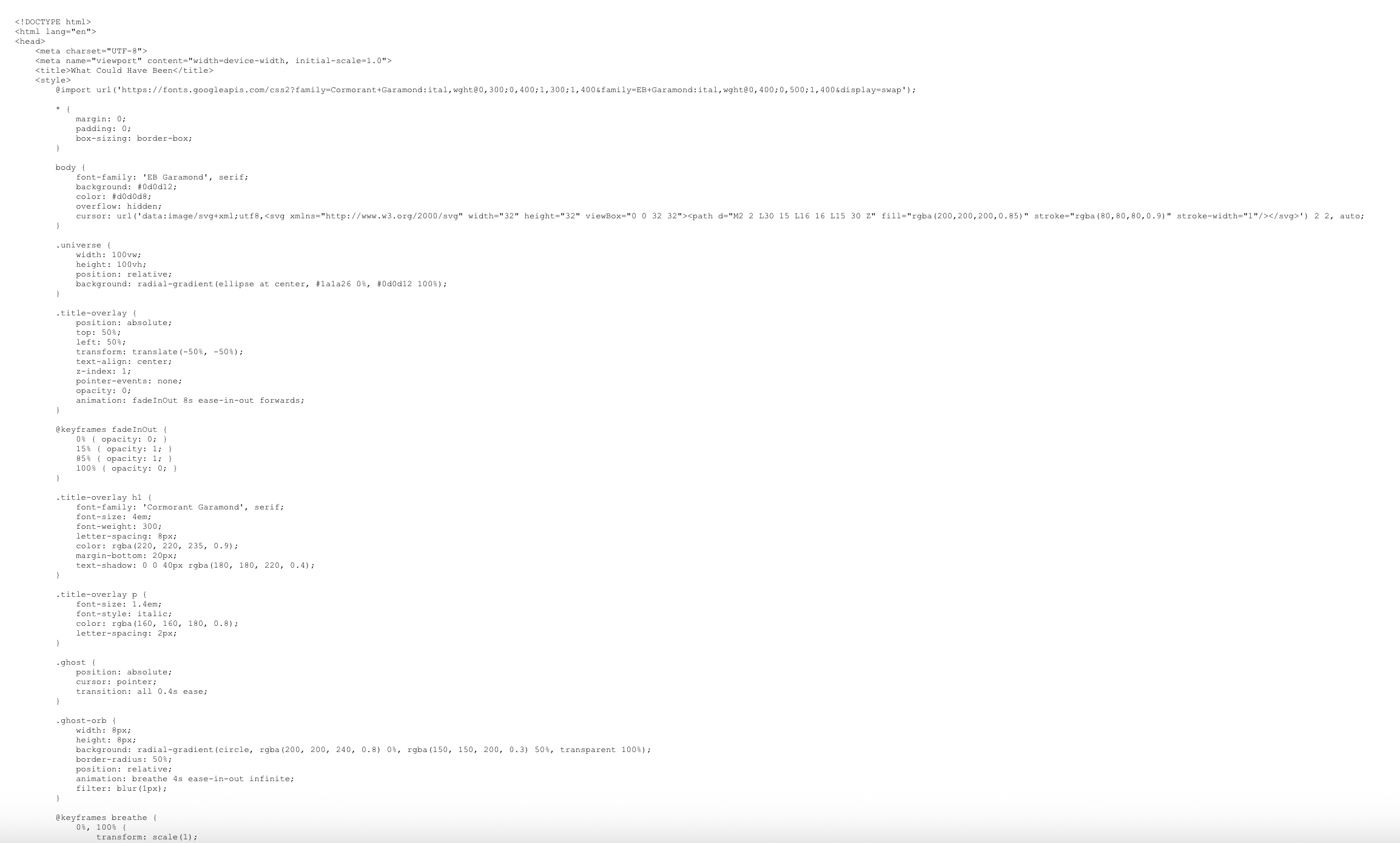 Code for the cloud version