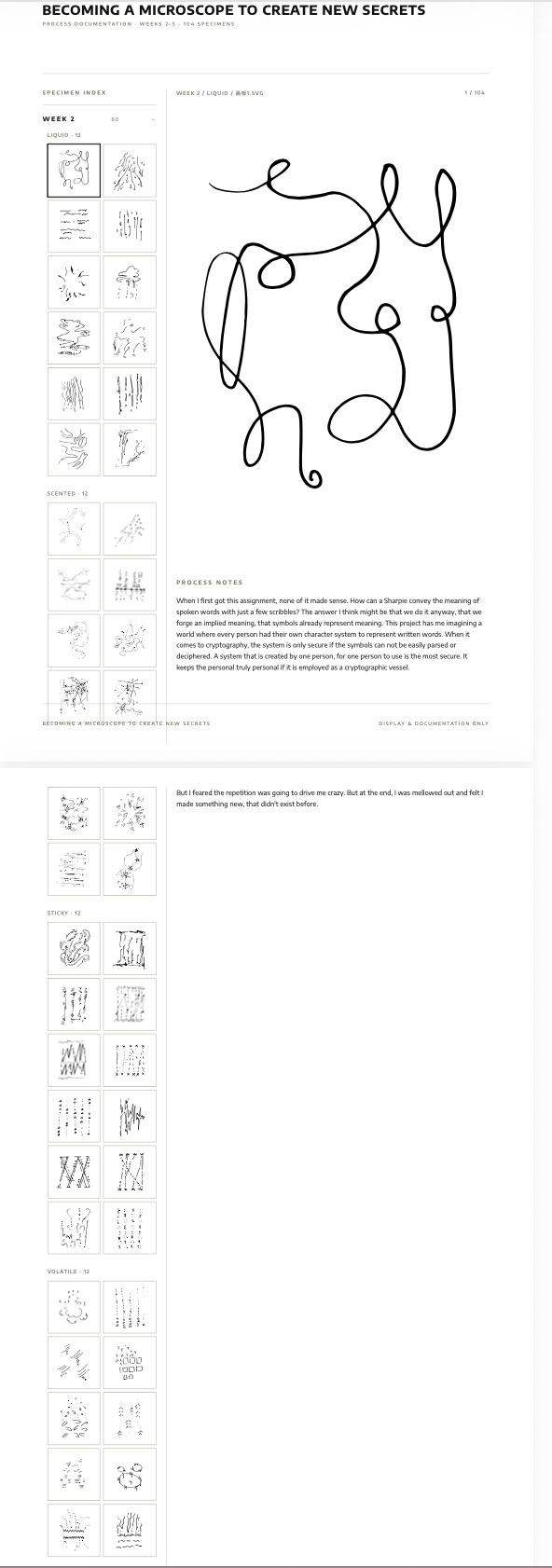 A selection of website pages
