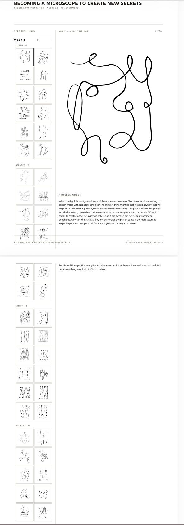 A selection of website pages
