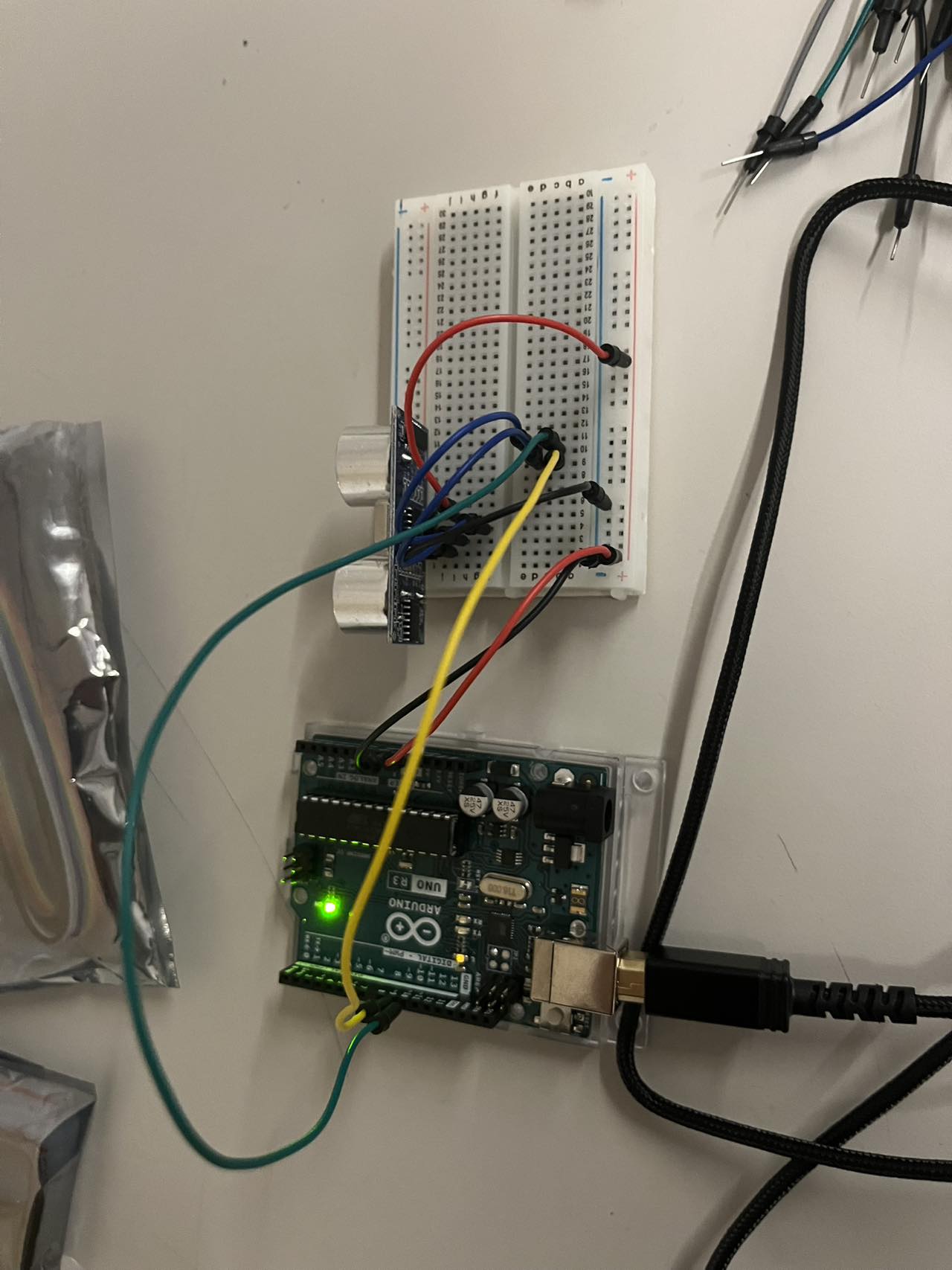 Used equipments: Arduino and distance sensor.